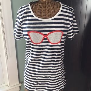 French Connection Black & White Multi Short Sleeve